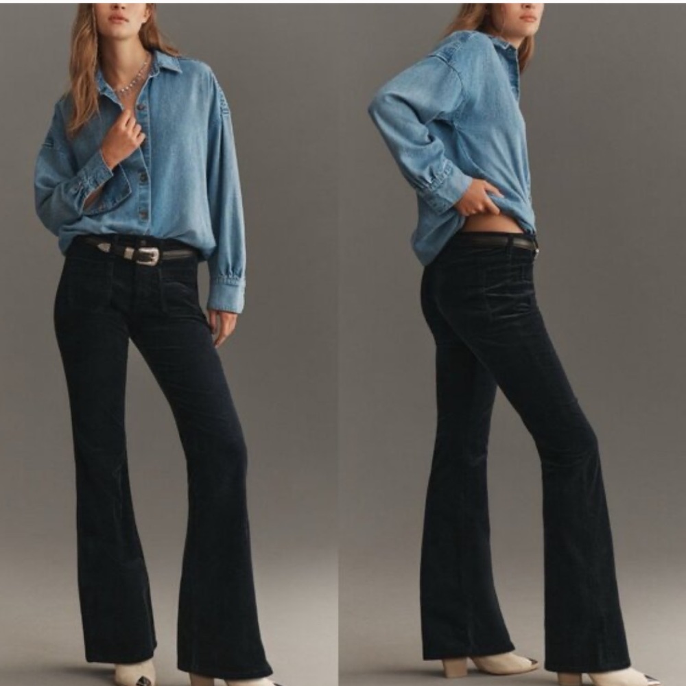 Anthropologie Pilcro Black Flare pants
